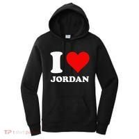 Red Heart I Love Jordan Women's Hoodie thumb 0