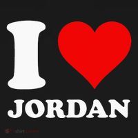 Red Heart I Love Jordan Women's Hoodie thumb 2