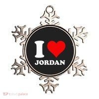 Red Heart I Love Jordan Ornament thumb 0