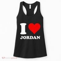 Red Heart I Love Jordan Women's Tank Top thumb 0