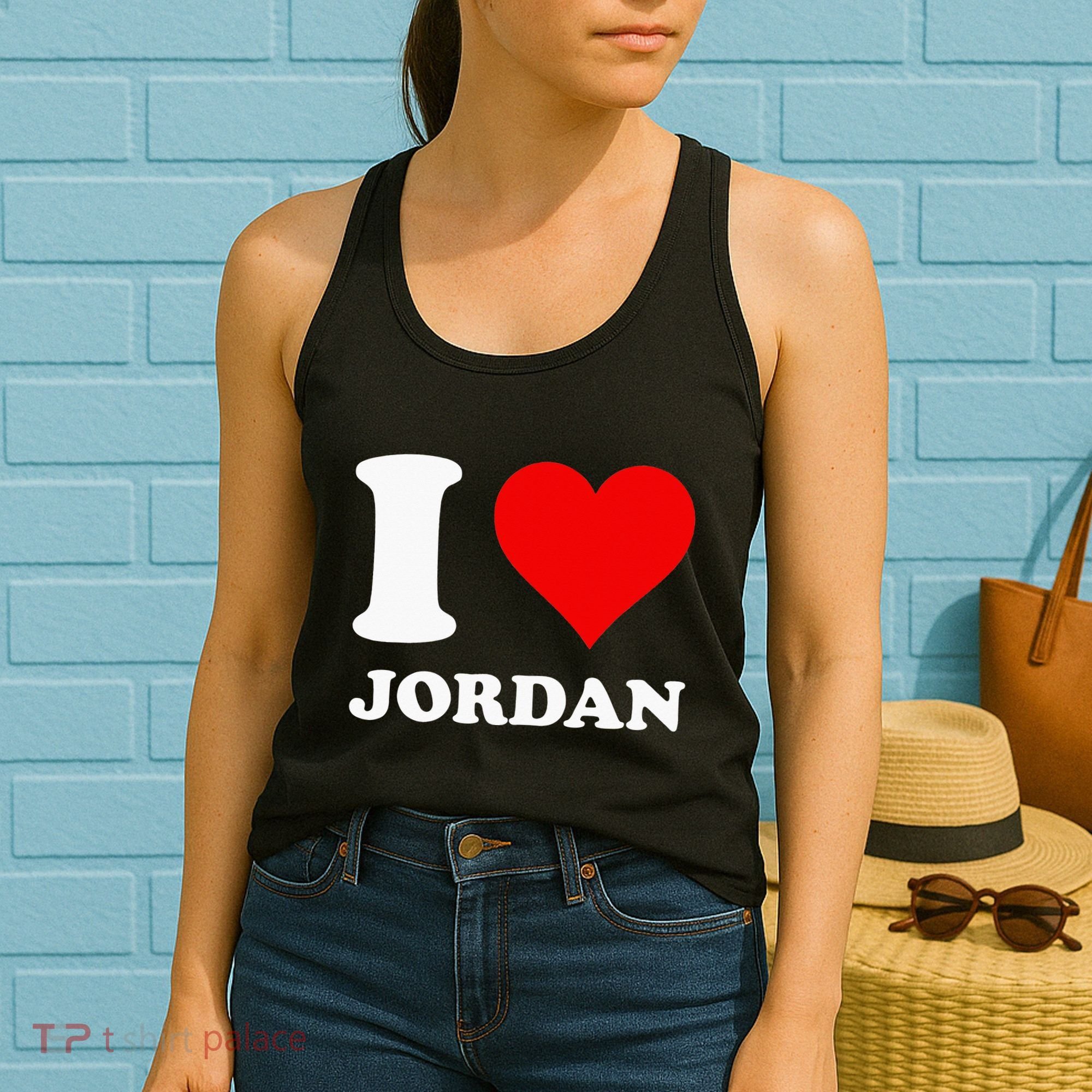 Red Heart I Love Jordan Women's Tank Top