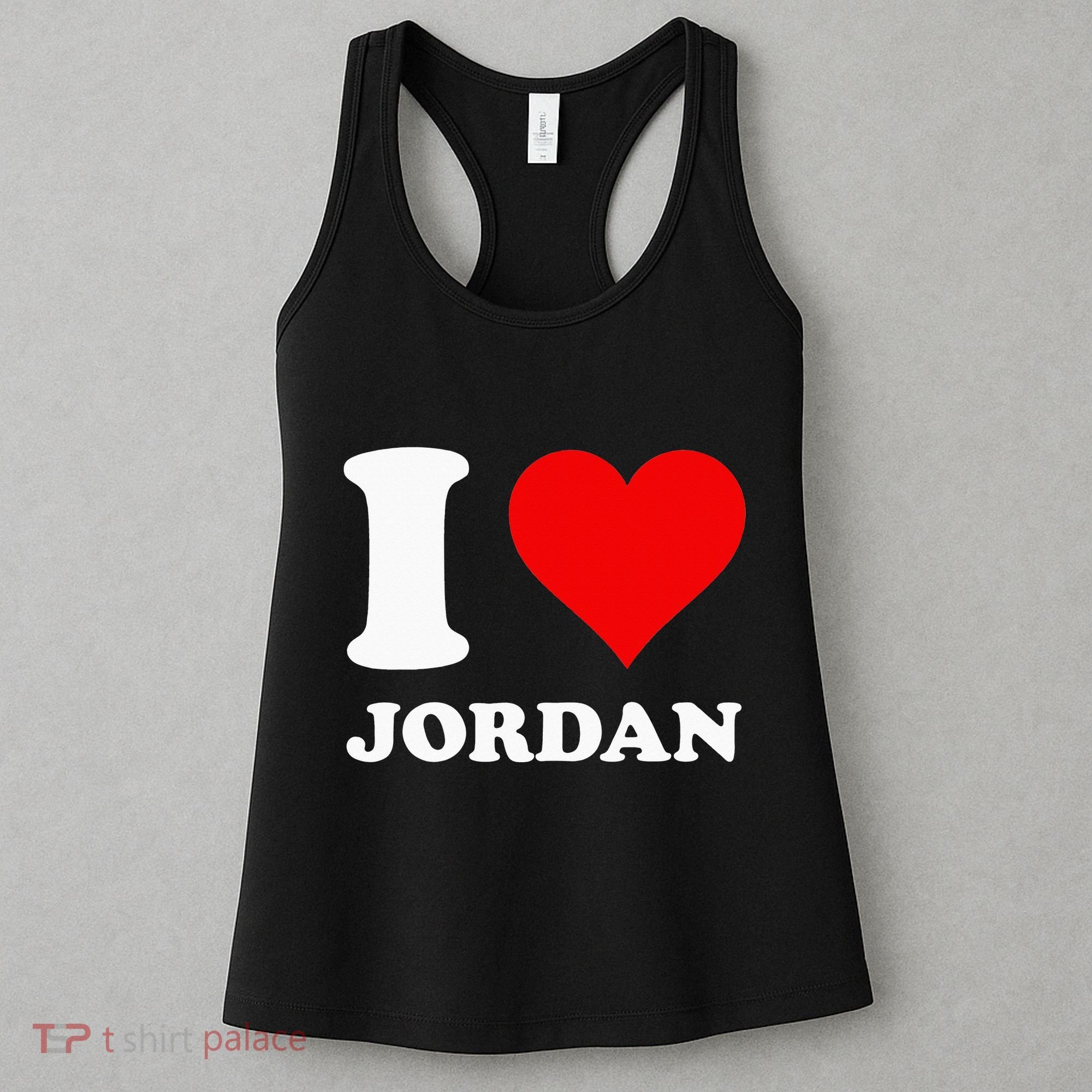 Red Heart I Love Jordan Women's Tank Top