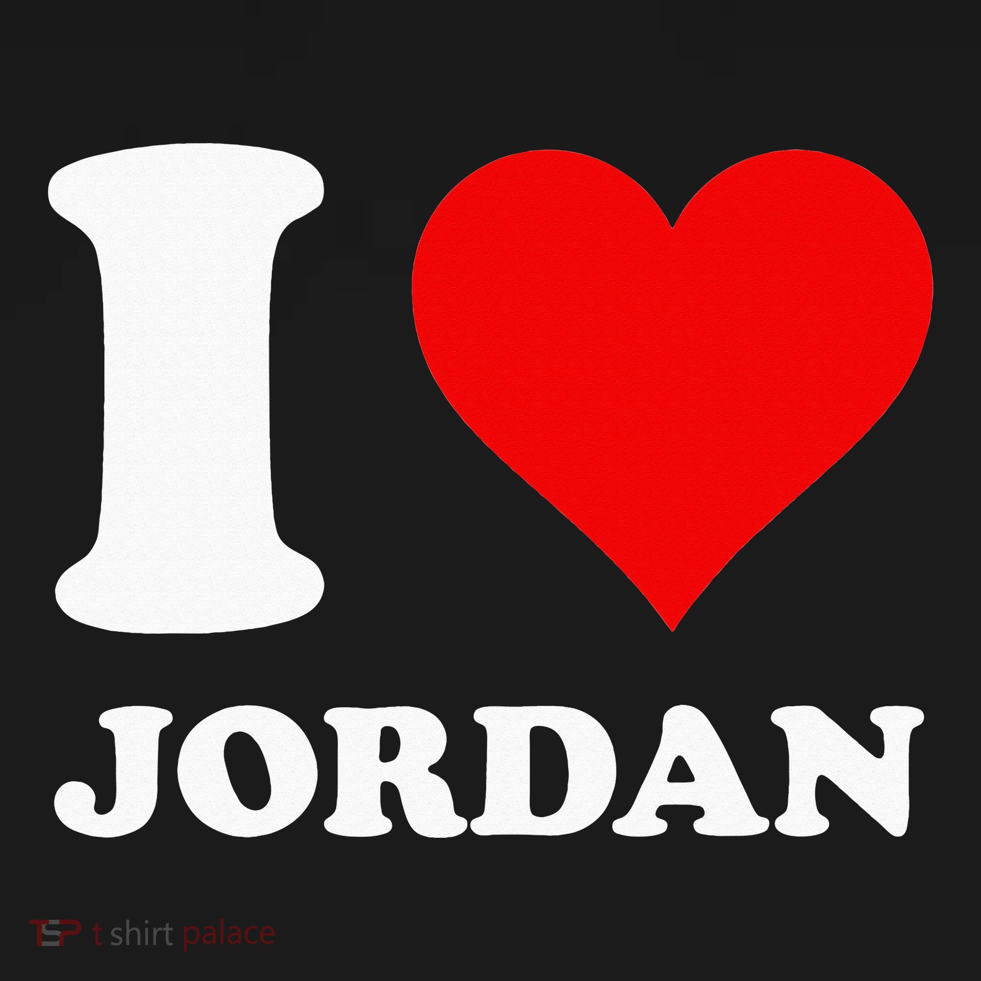 Red Heart I Love Jordan Women's Tank Top