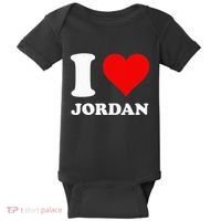 Red Heart I Love Jordan Baby Bodysuit thumb 0