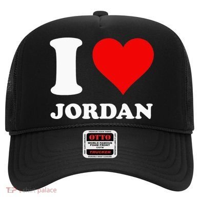 Red Heart I Love Jordan Hat