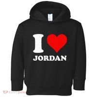 Red Heart I Love Jordan Toddler Hoodie thumb 0