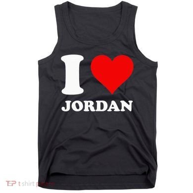 Red Heart I Love Jordan Tank Top
