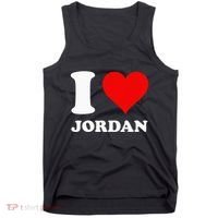 Red Heart I Love Jordan Tank Top thumb 0