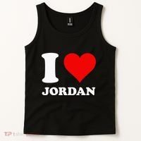 Red Heart I Love Jordan Tank Top thumb 2