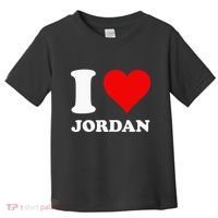 Red Heart I Love Jordan Toddler T-Shirt thumb 0