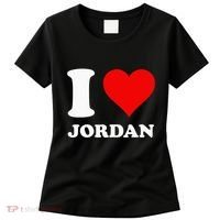 Red Heart I Love Jordan Women's T-Shirt thumb 0