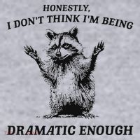 Raccoon Honestly I DonT Think IM Being Dramatic Enough Women's Sweatshirt thumb 2