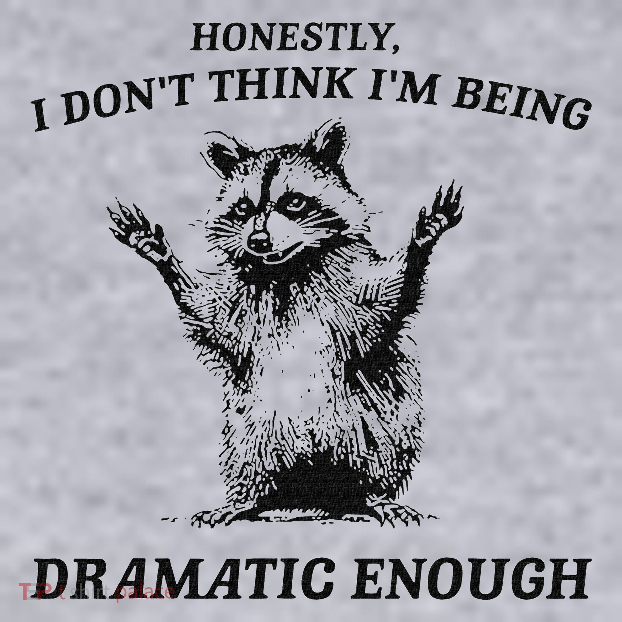 Raccoon Honestly I DonT Think IM Being Dramatic Enough Women's Sweatshirt