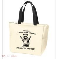 Raccoon Honestly I DonT Think IM Being Dramatic Enough Tote Bag thumb 3