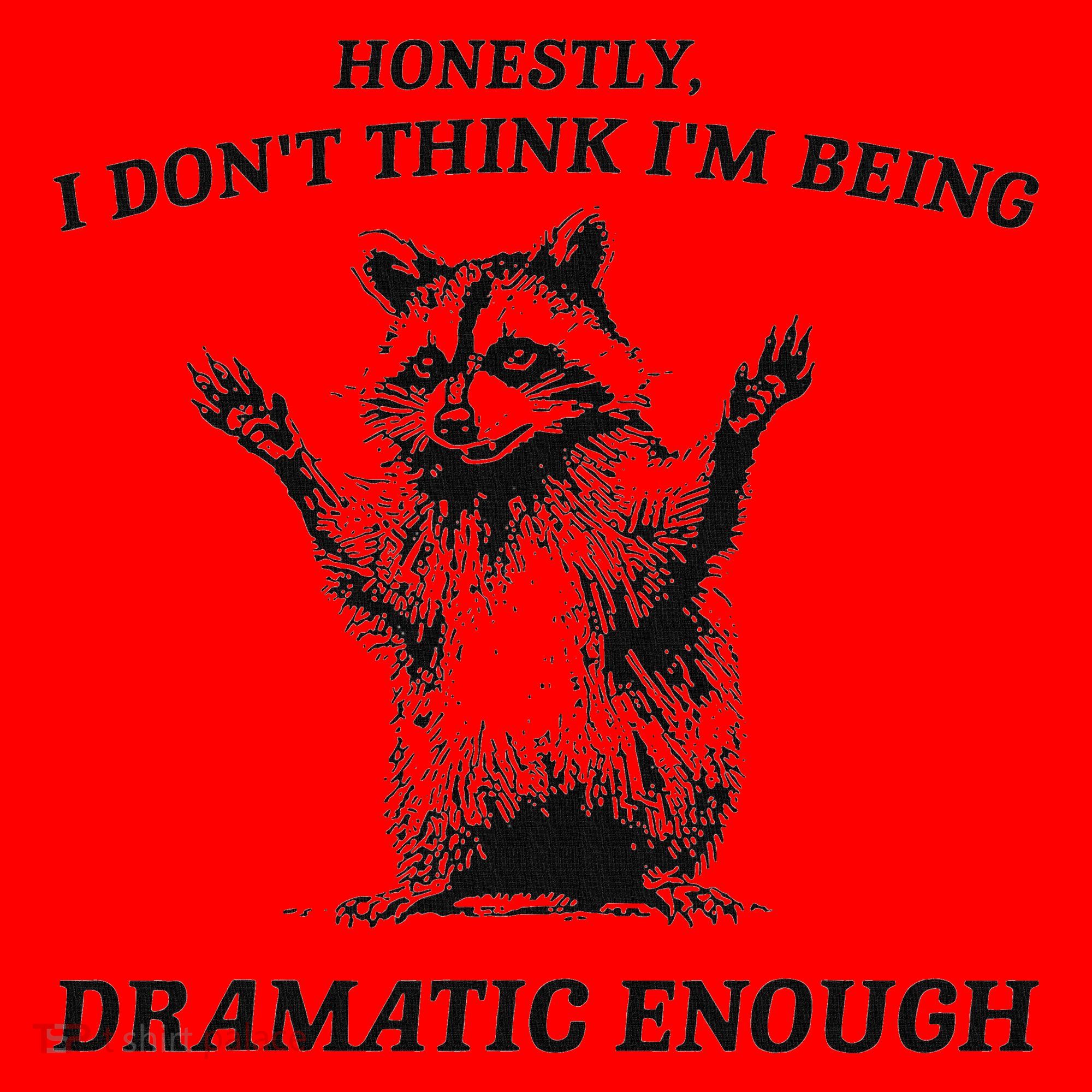 Raccoon Honestly I DonT Think IM Being Dramatic Enough Santa Hat