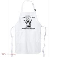Raccoon Honestly I DonT Think IM Being Dramatic Enough Apron thumb 0