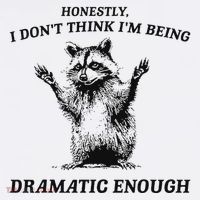 Raccoon Honestly I DonT Think IM Being Dramatic Enough Women's Hoodie thumb 2