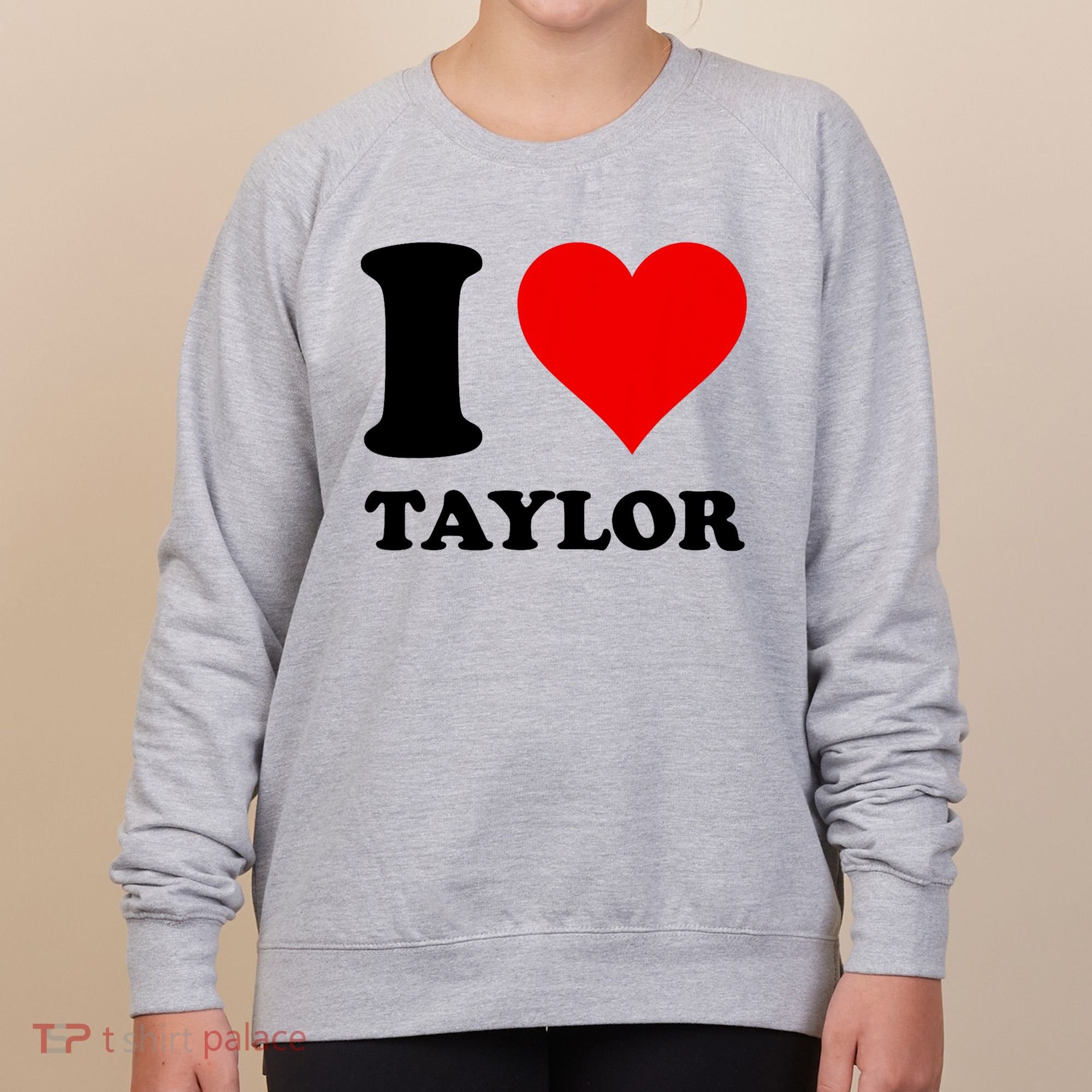 Red Heart I Love Taylor Women's Sweatshirt
