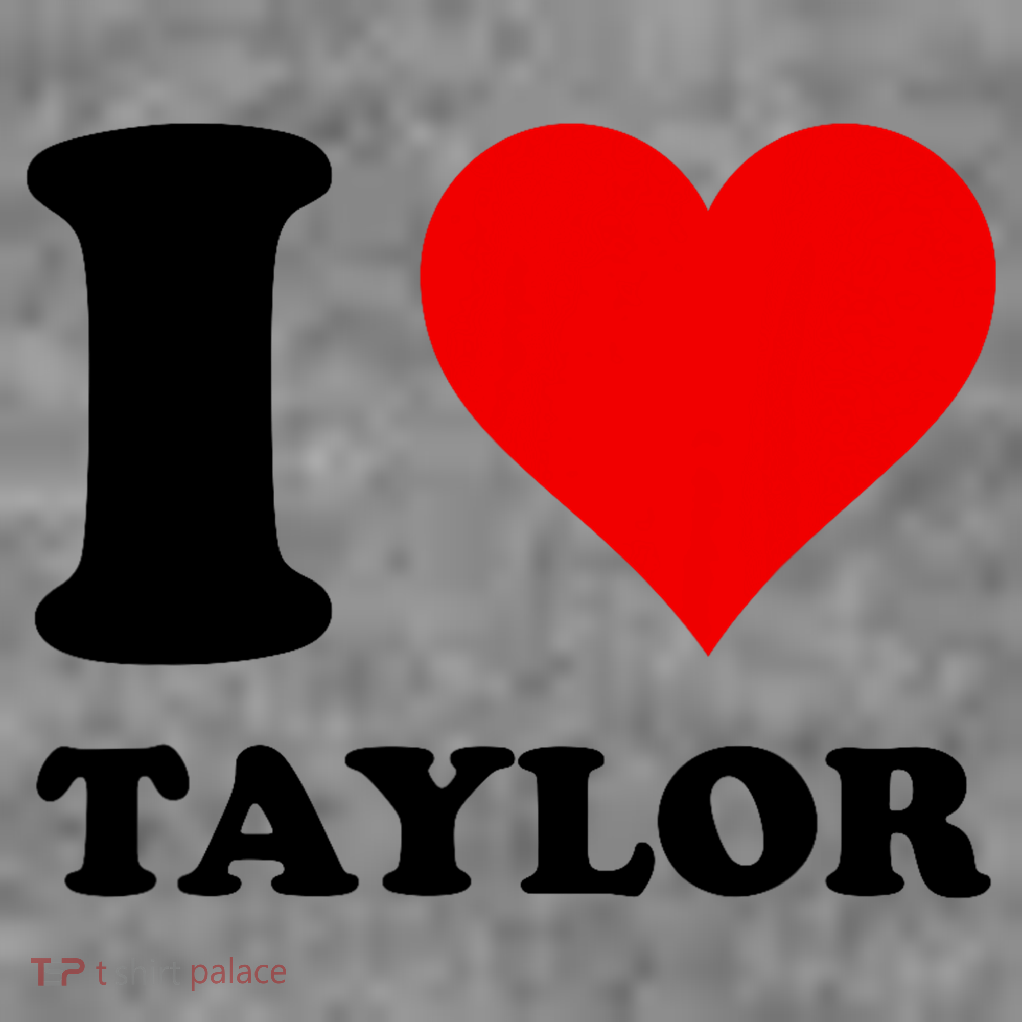 Red Heart I Love Taylor Toddler Hoodie