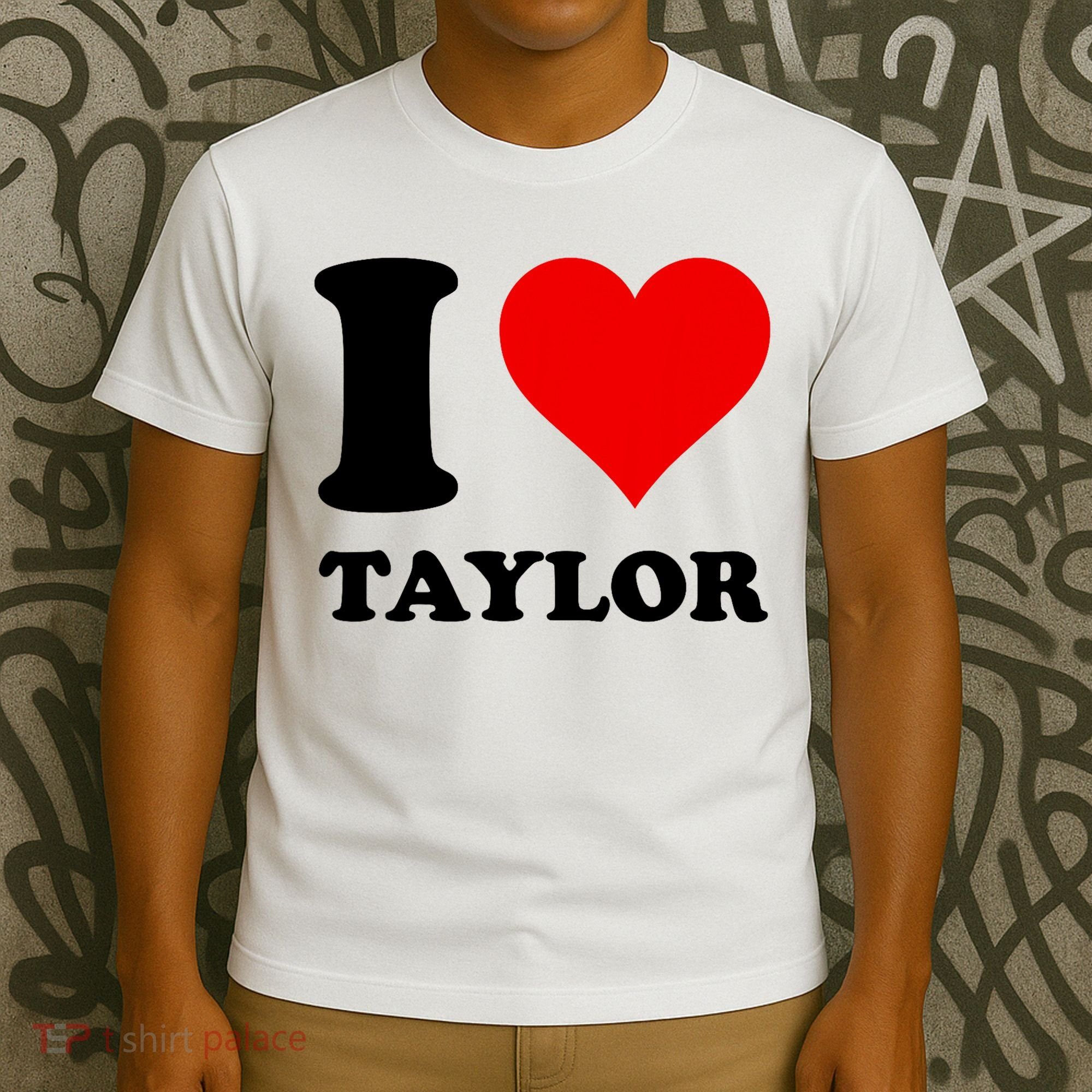 Red Heart I Love Taylor T-Shirt