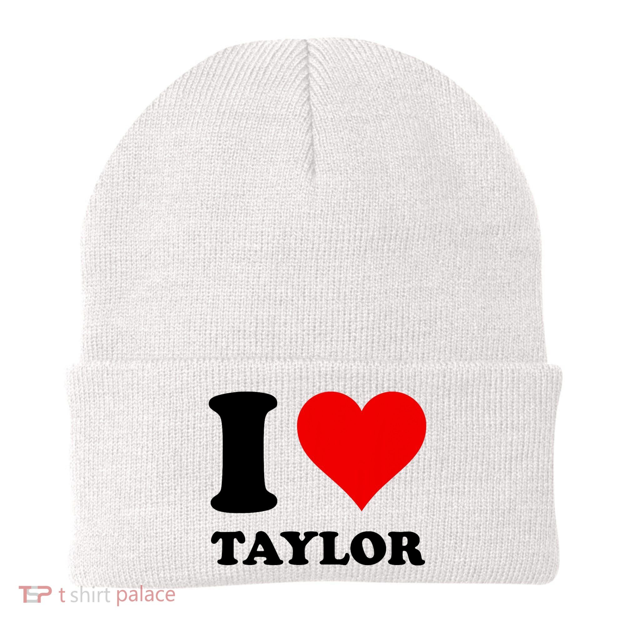 Red Heart I Love Taylor Beanie