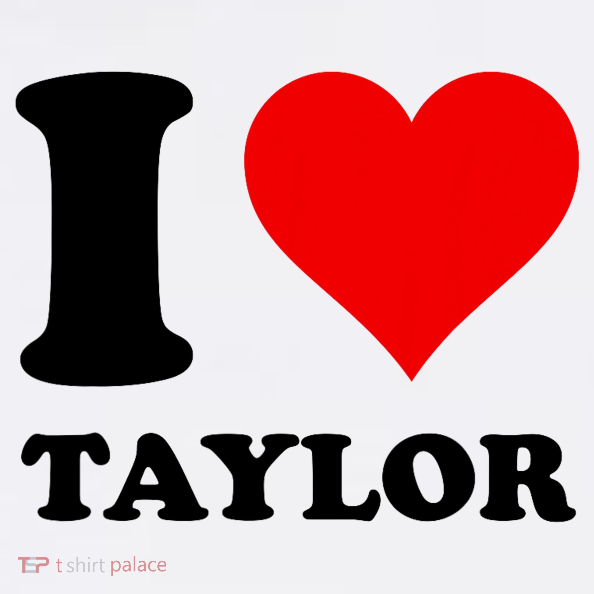 Red Heart I Love Taylor Women's Hoodie