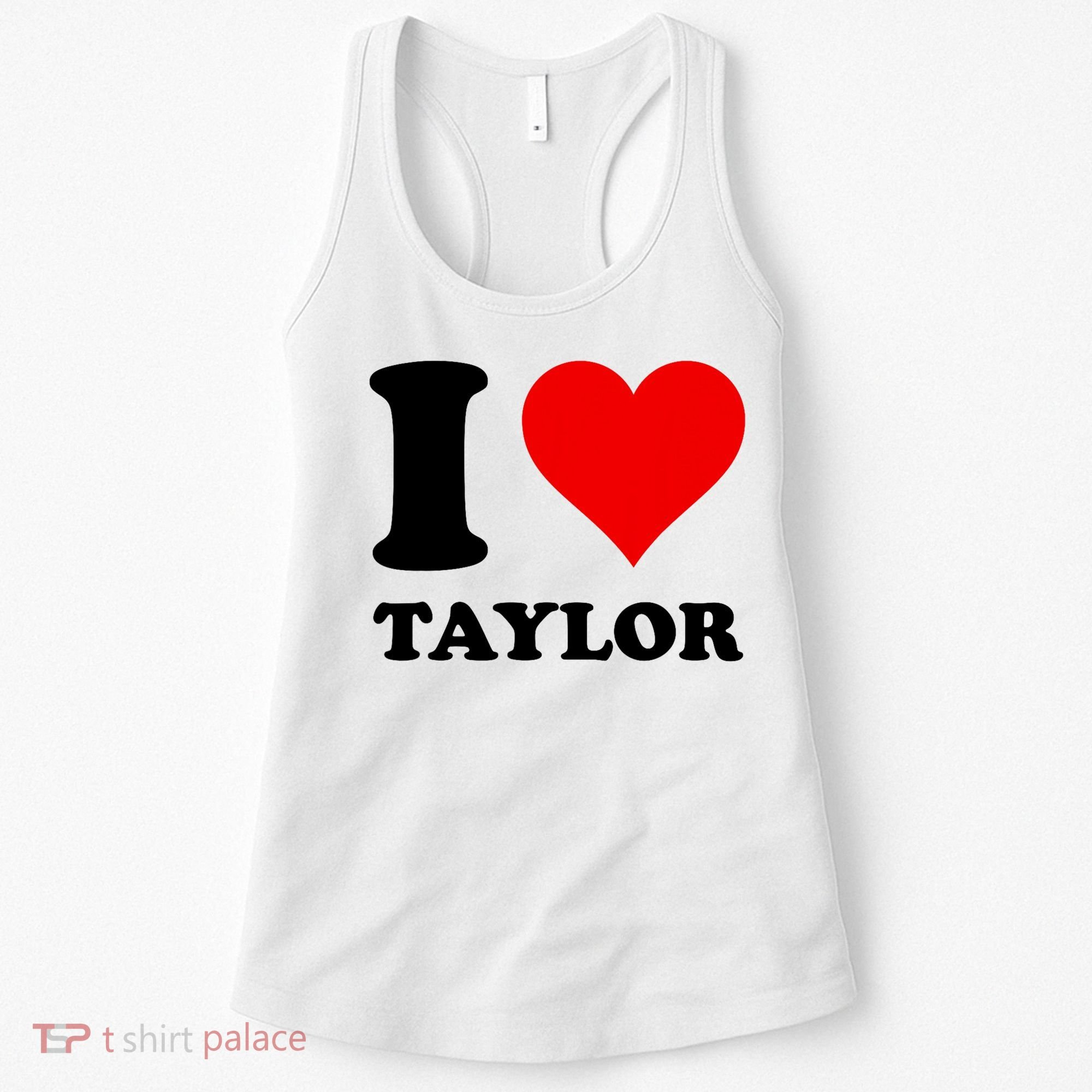 Red Heart I Love Taylor Women's Tank Top