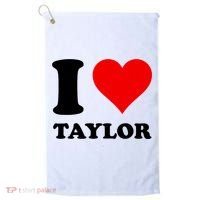 Red Heart I Love Taylor Golf Towel thumb 0