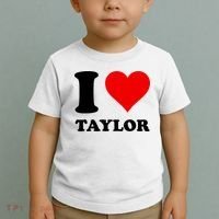 Red Heart I Love Taylor Toddler T-Shirt thumb 2