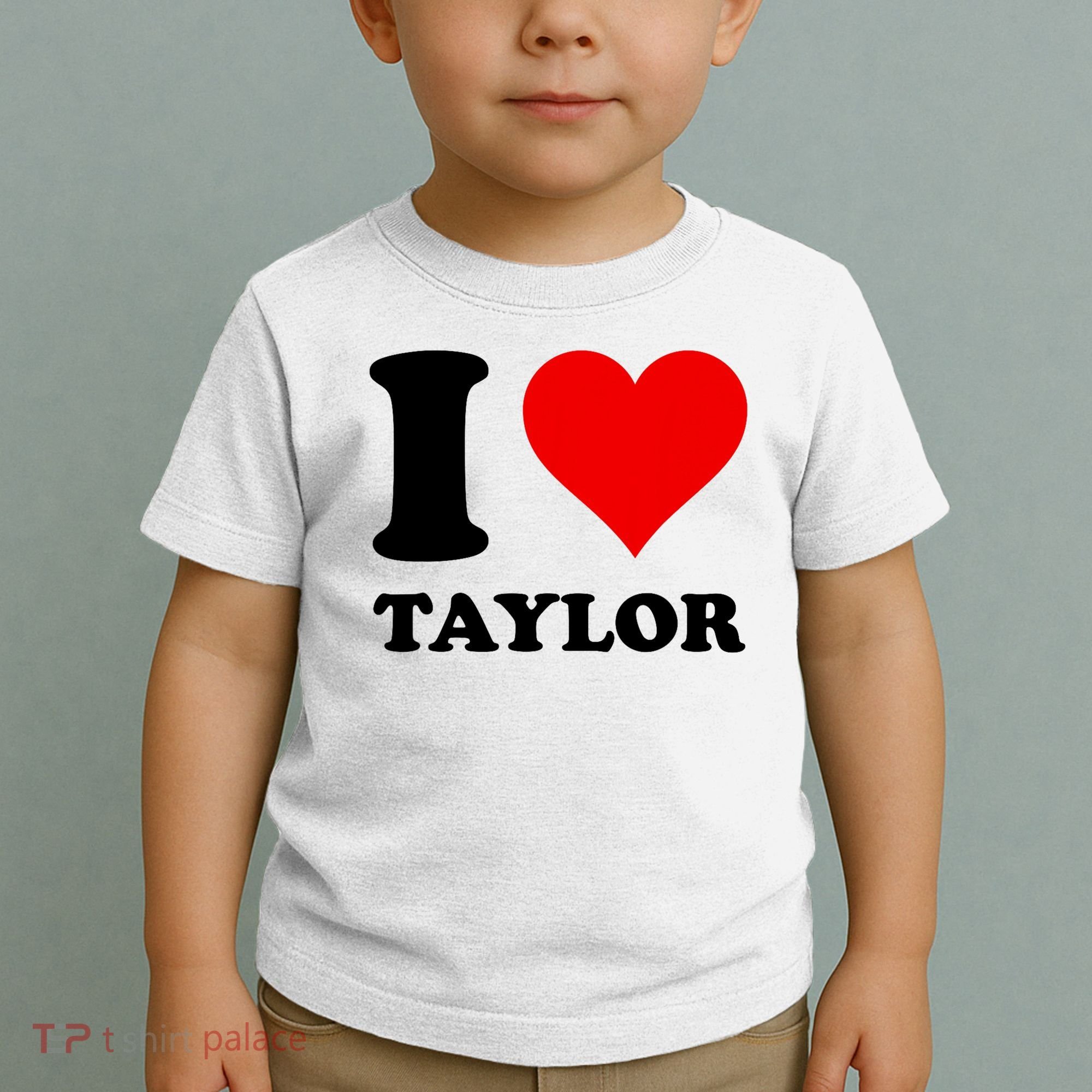 Red Heart I Love Taylor Toddler T-Shirt
