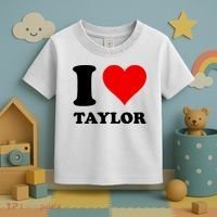 Red Heart I Love Taylor Toddler T-Shirt thumb 3