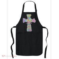 Retro He Is Risen Cross Easter Resurrection Jesus Christian Apron thumb 0