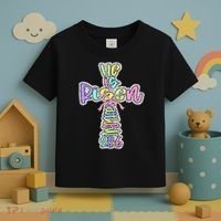Retro He Is Risen Cross Easter Resurrection Jesus Christian Toddler T-Shirt thumb 3