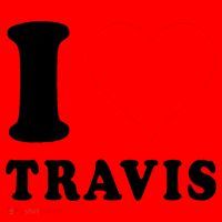 Red Heart I Love Travis Santa Hat thumb 1