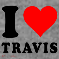 Red Heart I Love Travis Toddler Hoodie thumb 2