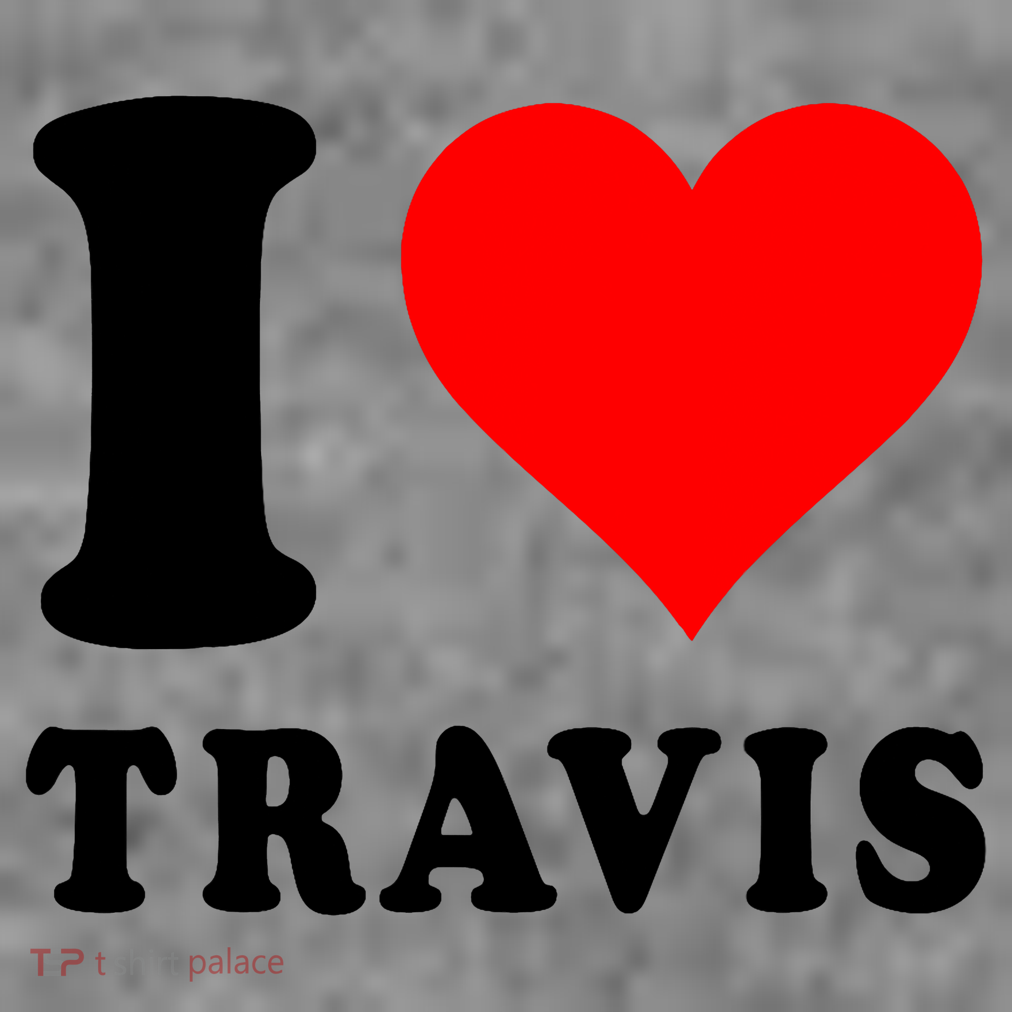 Red Heart I Love Travis Toddler Hoodie
