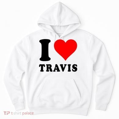 Red Heart I Love Travis Hoodie