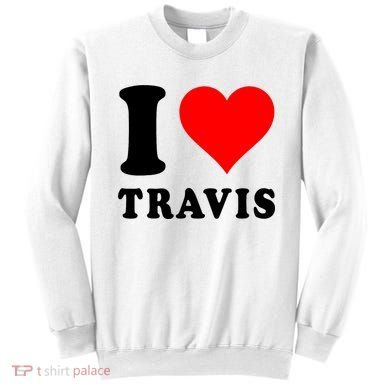 Red Heart I Love Travis Sweatshirt