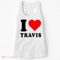 Red Heart I Love Travis Women's Tank Top thumb 0