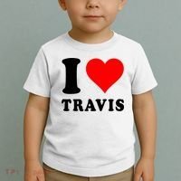 Red Heart I Love Travis Toddler T-Shirt thumb 2