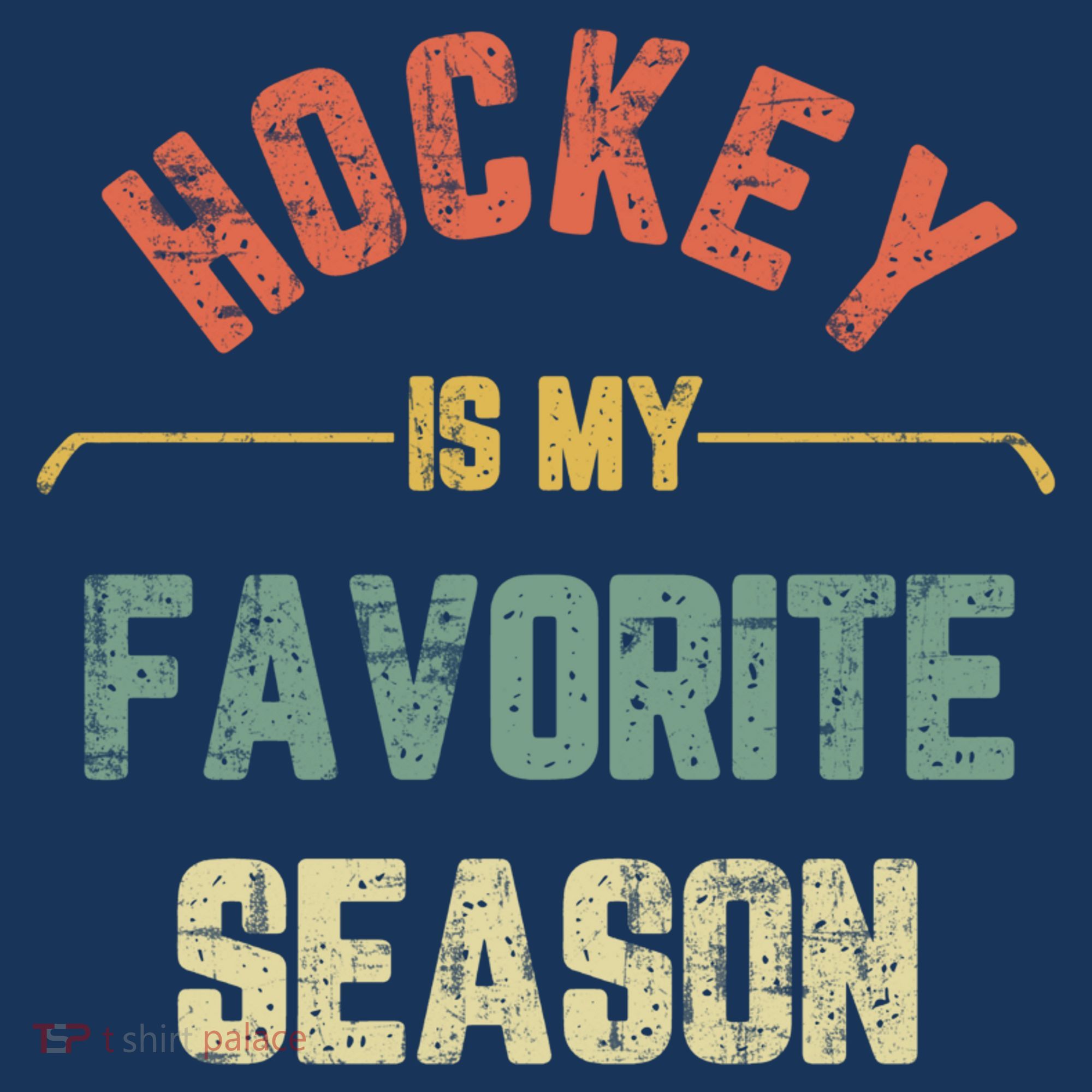Retro Hockey Is My Favorite Season Vintage Funny Hockey T-Shirt