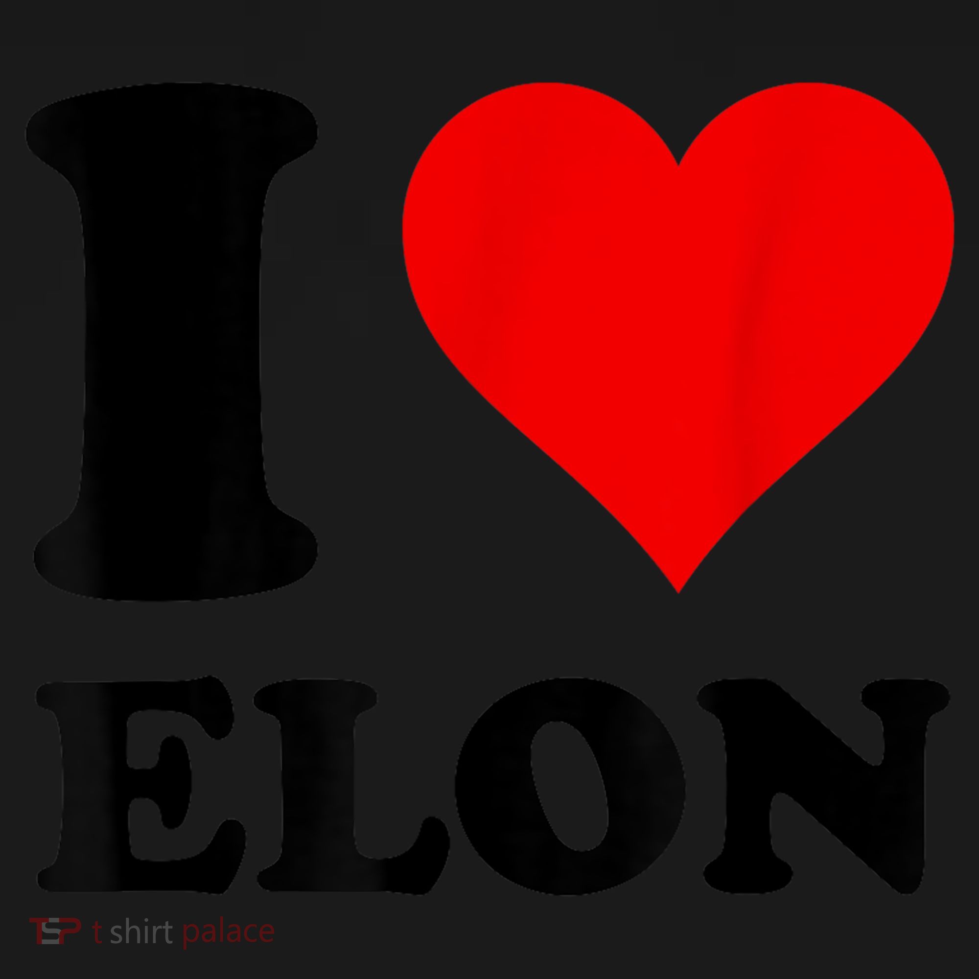 Red Heart I Love Elon Musk Coaster