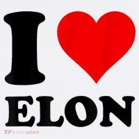 Red Heart I Love Elon Musk Hoodie thumb 2