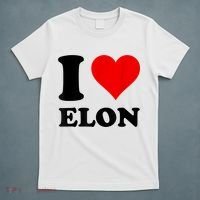 Red Heart I Love Elon Musk T-Shirt thumb 5