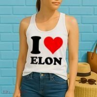 Red Heart I Love Elon Musk Women's Tank Top thumb 2