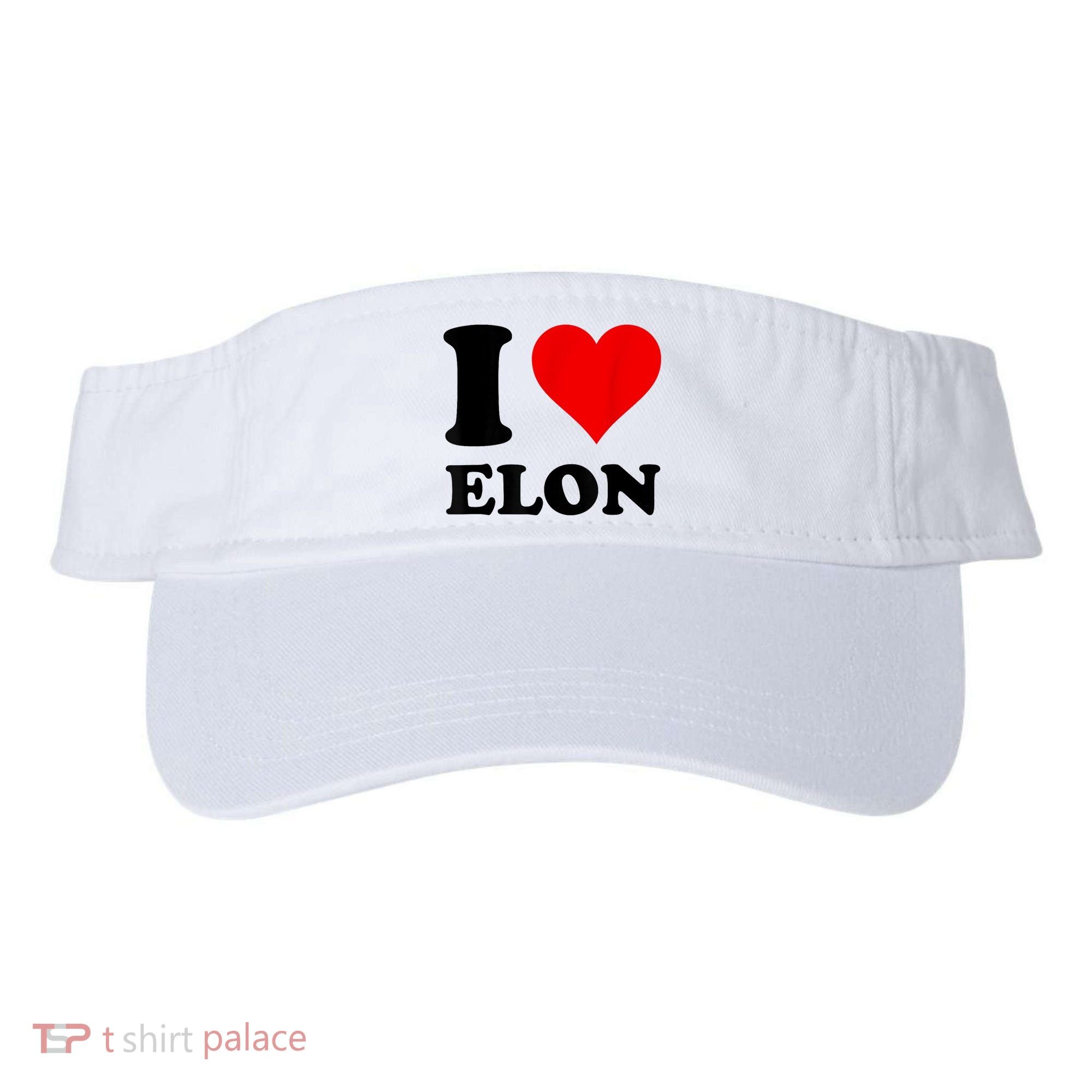 Red Heart I Love Elon Musk Visor