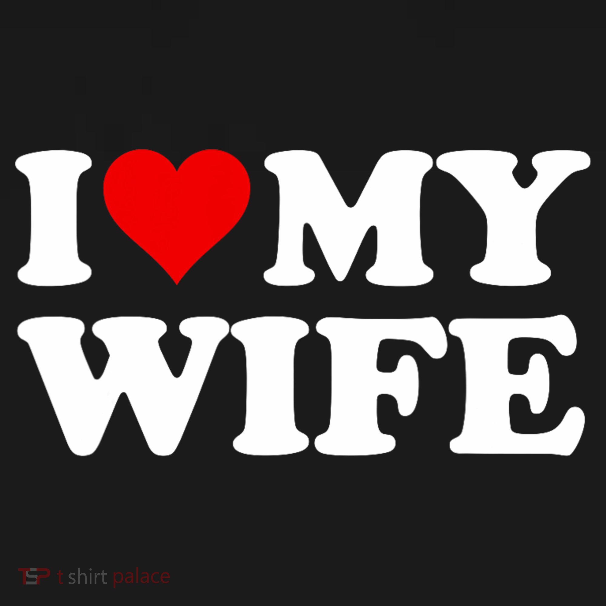 Red Heart I Love My Wife Polo