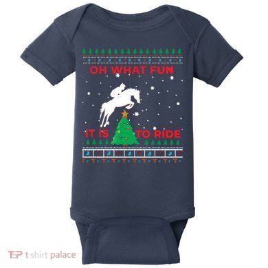 Riding Hunter Jumper Horse Baby Bodysuit