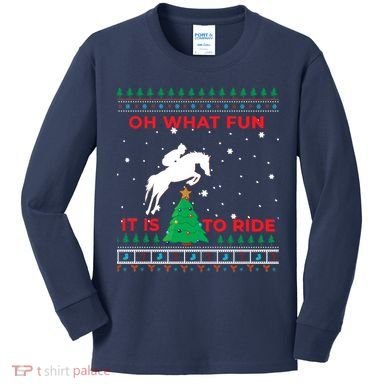 Riding Hunter Jumper Horse Kids Long Sleeve Shirt