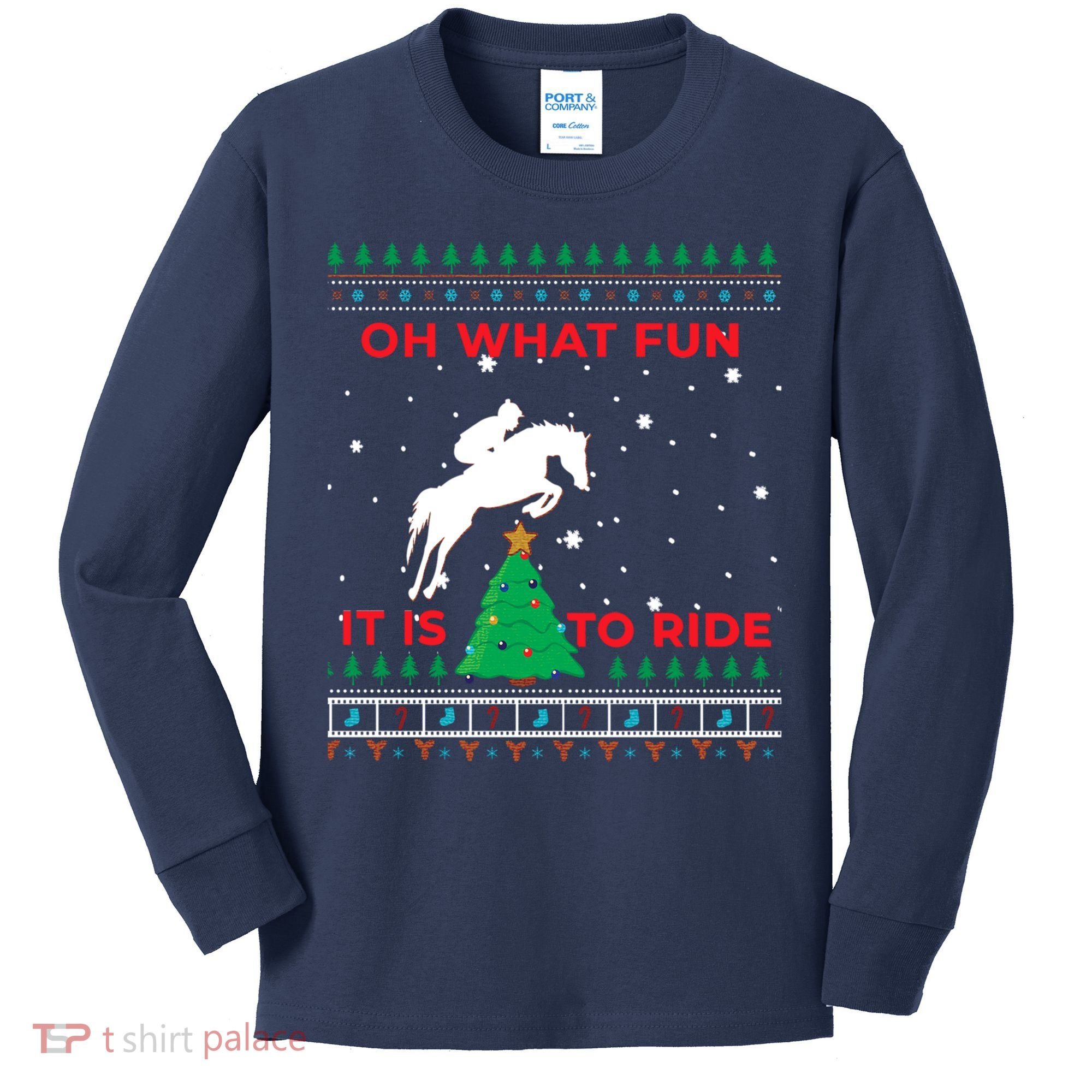 Riding Hunter Jumper Horse Kids Long Sleeve Shirt